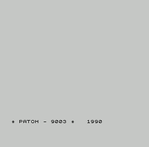 Стартовая заставка компьютера «Ратон-9003»