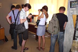 Выставка открылась. Первые посетители