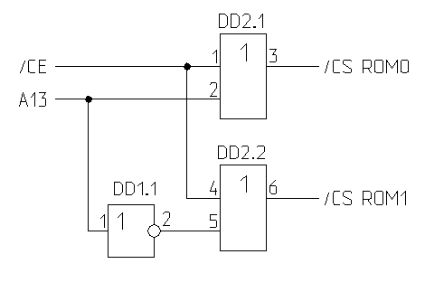 Дешифрация двух микросхем ПЗУ для подключения к Т34ВГ1