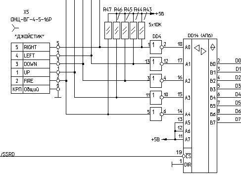 Kempston джойстик в компьютере Ратон-9003