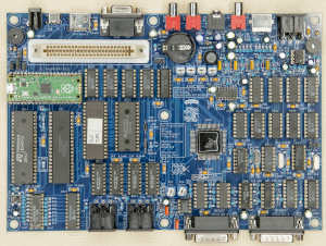 Собранная плата Эльф-128 2023 v1.1