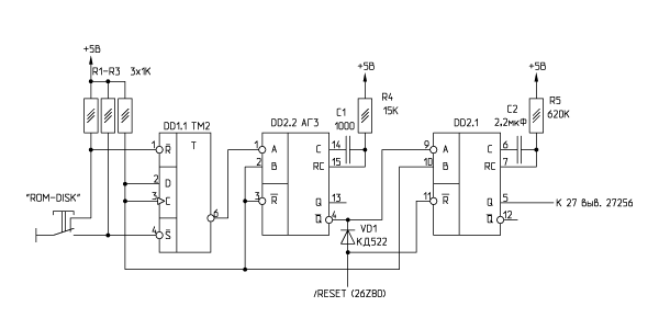 Схема запуска ROM-диска в компьютере «Балтик»