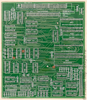 Схема мест, где нужно резать проводники.