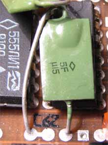 Конденсаторы КМ на плате «Байта»