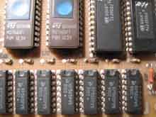 Плата компьютера «Байт» с SMD-конденсаторами