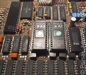 ПЗУ, установленные в розетки на плате «Байта»