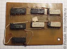 Это тоже плата расширения памяти для «Байта». Разработана в г.Гродно