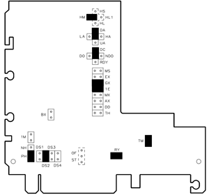 Перемычки на плате дисковода Panasonic JU-475-4