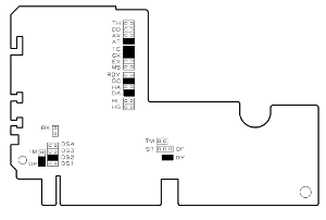 Перемычки на плате дисковода Panasonic JU-475-5