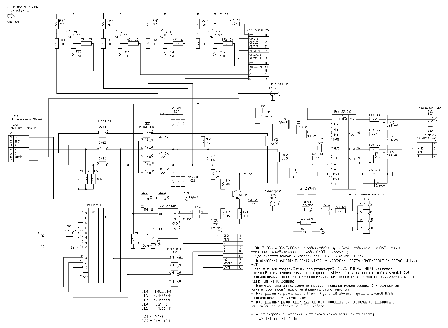 Схема видеоадаптера для компьютера «Байт» (увеличивается по клику мышкой)