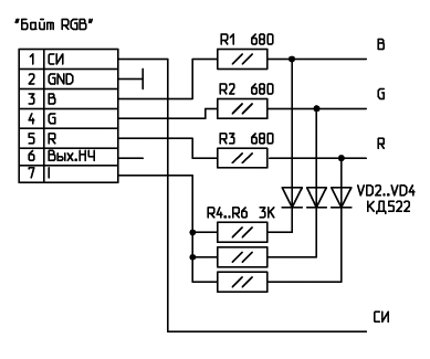 Получение двухуровневых цветовых сигналов
