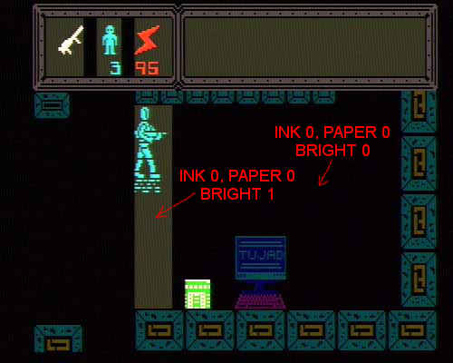 Заметна яркость на черном фоне