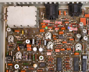 Места для подключения платы формирования градаций яркости