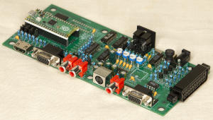 Печатная плата видеоадаптера v2.0 в сборе