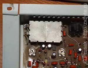 Расположение ВЧ-модулятора в старом Байте