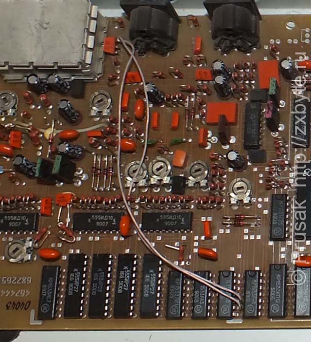 Доработка для правильного формирования сигнала SYNC в компьютере Байт старой модификации