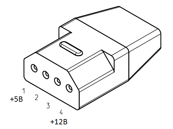Разъём питания РС64-4 для компьютера «Байт»