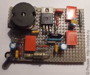 Самодельный преобразователь напряжения для КР580ВМ80 на макетке
