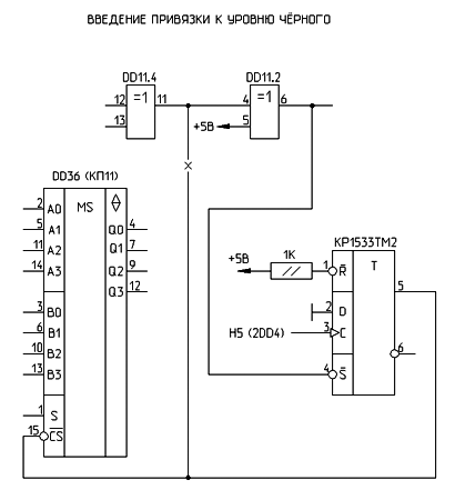 Доработка компьютера «Ленинград» для привязки к уровню черного