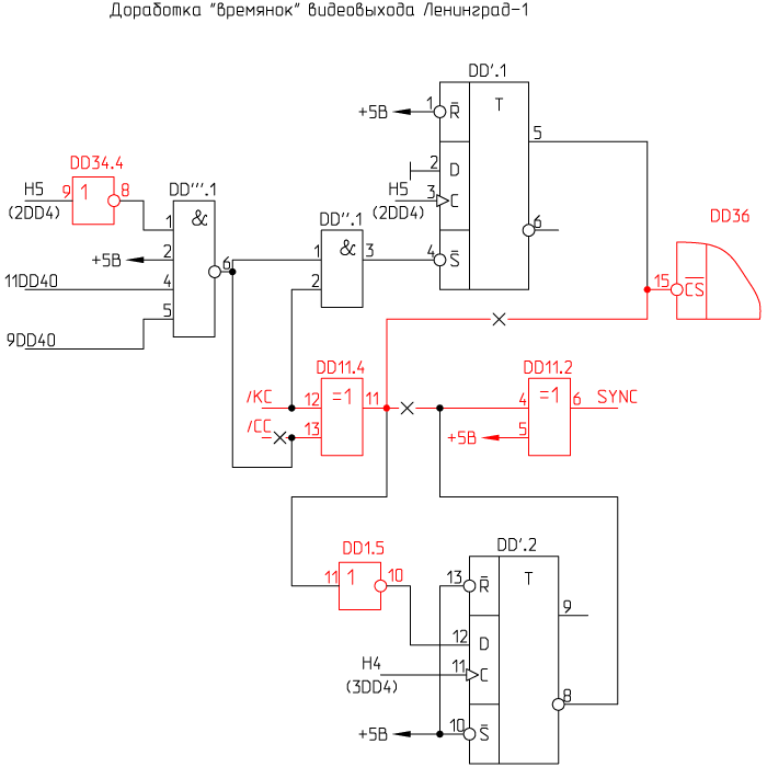 Доработка времянок видеовыхода Ленинград-1