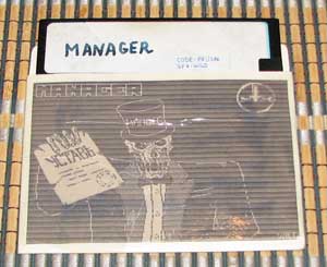Дискета с игрой «Manager». Типа лицензия с тиражом 2 (две) штуки :)