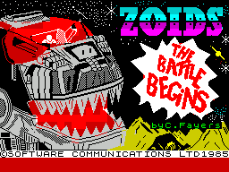 Заставка игры Zoids